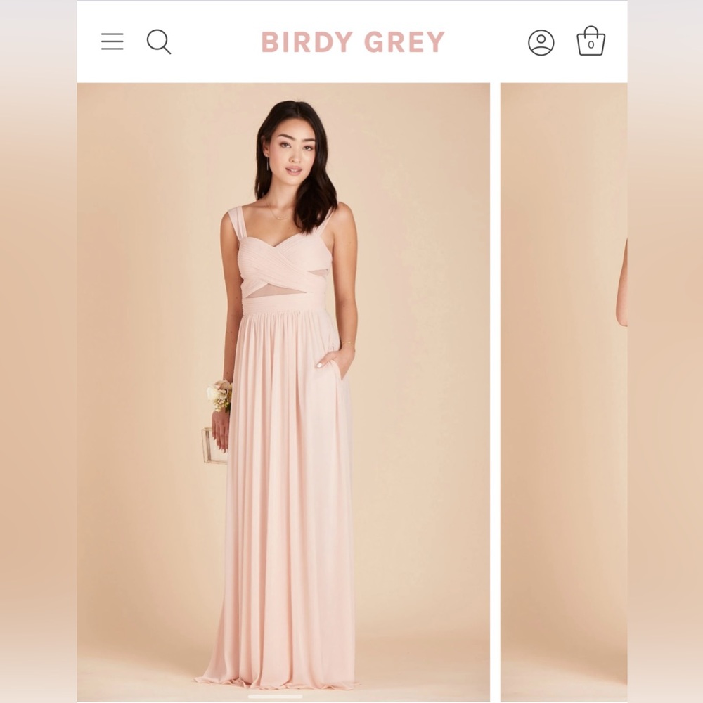 Bird Grey Bridesmaid Dress